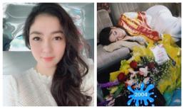 Hoa hậu Nguyễn Thị Huyền bất ngờ đăng ảnh ngủ gục sau đêm đăng quang xứng danh 'quốc sắc thiên hương'