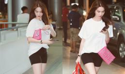 Diện style sân bay giản dị, Ngọc Trinh cực cuốn hút lên đường sang Úc dự event