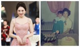 Hari Won gây bất ngờ với nhan sắc thuở tròn 1 tuổi bên mẹ ruột