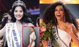 Từ lép kẹp, vòng ba của Hoàng Thùy giờ căng mẩy khiến Hoa hậu Mỹ cũng phải tấm tắc khen