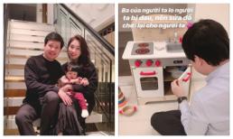 Dù là doanh nhân giàu có tài giỏi, ông xã Đặng Thu Thảo vẫn đích thân làm điều đáng yêu này cho con gái rượu