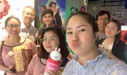 Trung Kiên vui vẻ đi xem phim cùng gia đình vợ, Lê Phương tiết lộ mối quan hệ hiện tại giữa bố mẹ và chồng