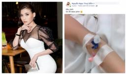 Thuỳ Diễm đăng ảnh nhập viện khiến fan lo sốt vó