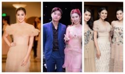 Sau 'Gạo nếp gạo tẻ', Thuý Ngân hội ngộ tình tứ bên Quốc Trường, đọ sắc cùng dàn bông Hậu đình đám