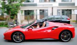 Vợ cũ Hồ Quang Hiếu gây chú ý khi lái siêu xe 16 tỷ giống Tuấn Hưng