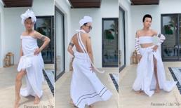 'Thánh' hóa trang khiến dân mạng ngả mũ với show diễn thời trang lấy cảm hứng từ khăn tắm
