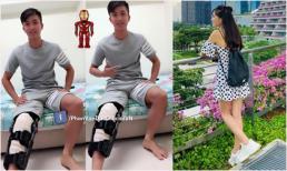 Bạn gái top 10 Hoa hậu đi Singapore thăm Phan Văn Đức, xoá tan tin đồn chia tay