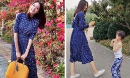 Trương Tử Lâm khoe vẫn mặc vừa váy từ 10 năm trước; con gái 3 tuổi lớn phổng với chiều cao khủng 