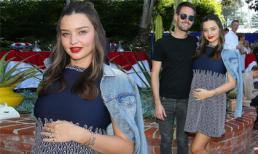 Bụng bầu to cũng không làm Miranda Kerr bớt sang và lộng lẫy trên thảm đỏ cùng chồng tỷ phú