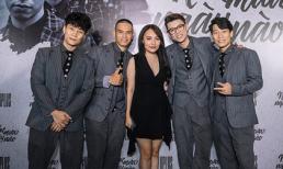 Nhật Thủy Idol sexy hút mắt khi tới chúc mừng nhóm bạn thân Oplus ra album mới