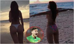 Khoe ảnh sexy trước biển, bạn gái Đặng Văn Lâm khiến dân mạng 'dụi mắt' vì tưởng ảnh bán nude