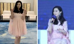Hậu chia tay Lý Thần, Phạm Băng Băng bị soi vòng 2 khi diện đầm hồng điệu đà 