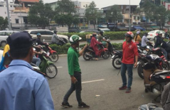 Nhóm tài xế Grab và Go-Viet hỗn chiến trên đường phố Sài Gòn