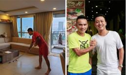 Tuấn Hưng làm việc nhà giúp vợ bầu khiến Tú Dưa phải học hỏi vì cả đời chưa lau nhà lần nào