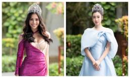 Tiểu Vy, Mỹ Linh đội vương miện đọ sắc tại họp báo Chung kết toàn quốc Miss World Việt Nam