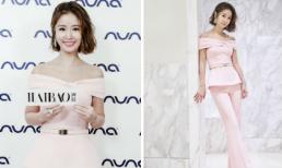 Nàng “Hạ Tử Vy” Lâm Tâm Như đáp trả tin đồn bầu bí bằng set đồ hồng khoe eo nhỏ gọn