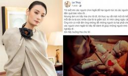 Lê Thúy cầu xin người chơi ngải: 'Xin hãy buông tha cho tôi!'