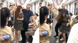 Hành khách dũng cảm ngăn cản 'yêu râu xanh' quấy rối phụ nữ trên tàu điện