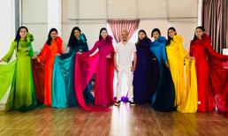 NTK Đức Hùng chuẩn bị trang phục áo dài cho thí sinh Miss World Việt Nam 2019
