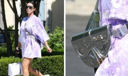 Lên đồ giản dị với mốt giấu quần nhưng Kim Kardashian lại thể hiện đẳng cấp khi xách túi gần tỷ đồng 