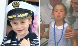 Khoảng khắc đáng yêu của Hoàng tử George và Công chúa Charlotte trước đám đông 