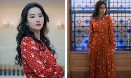 Chiếc váy đỏ chấm bi giá hàng chục triệu giúp Lưu Diệc Phi tỏa sáng, che được khuyết điểm