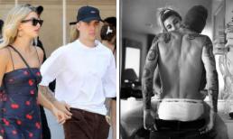 Nóng mắt với cảnh Justin Bieber cởi trần, khoe vòng ba khi tình tứ với vợ ở tư thế 'nhạy cảm'