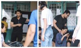 Dễ thương như chồng Lan Khuê, tháp tùng và tất bật lo toan chuyến từ thiện nhưng vẫn chốc lát chăm sóc vợ bầu