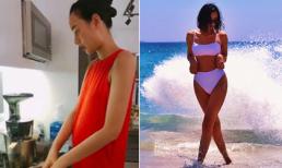 Từng lộ bụng lùm lùm tưởng sắp sinh nhưng giờ đây vòng eo của Lê Thúy lại thon gọn đến bất ngờ