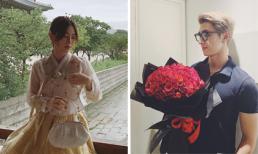 Đang ở Hàn Quốc, Phương Nga vẫn không quên gửi lời ngọt ngào và tặng quà cho bạn trai Bình An
