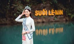 Hoa hậu Lương Thuỳ Linh thả dáng giữa chốn bồng lai tiên cảnh của Cao Bằng