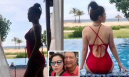 Hiếm hoi lắm mới diện đồ bơi, ca sĩ Mỹ Dung được khen ngợi hết lời