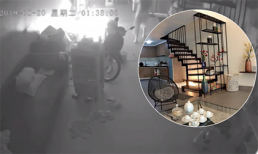 Quạt tích điện đang sạc bất ngờ phát nổ ngay cạnh xe máy, may mà chủ nhà phát hiện kịp