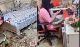 Căn phòng ngủ hơn cả một bãi rác của một nữ streamer khiến nhiều người chết khiếp