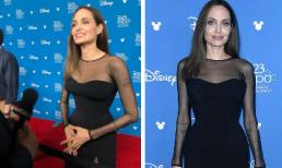 Angelina Jolie lộ thân hình gầy gò khi diện đầm cocktail cắt xẻ gợi cảm 