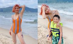 BTV Nguyễn Hoàng Linh chói nhất bãi biển khi diện bikini màu sắc trong chuyến du lịch Đà Nẵng