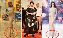 'Thót tim' với loạt mỹ nhân Việt đi giày cao gót lênh khênh dù bụng bầu vượt mặt