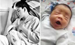 Ca sĩ Ngọc Hiền hé lộ cận mặt con thứ ba mới sinh được 6 ngày