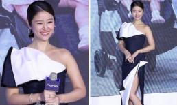 Diện váy xẻ táo bạo, Lâm Tâm Như lộ thân hình mũm mĩm giữa tin đồn bầu bí lần 2 