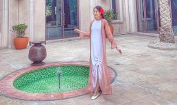 Diện đầm trắng, Lan Khuê vẫn tự tin khoe dáng thon, bụng to bay vèo