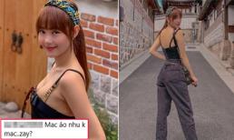 Đăng ảnh cùng gia đình vi vu ở Hàn Quốc, Minh Hằng bị anti-fan chê 'mặc cũng như không'