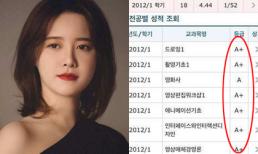 Quyết không buông tha Ahn Jae Hyun, Goo Hye Sun chứng minh IQ đáng nể với bảng điểm toàn A+
