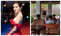 Á hậu Huyền My bị chỉ trích vì dáng ngồi 'phản cảm' tại quán cafe
