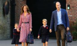 Vợ chồng Công nương Kate đích thân đưa Công chúa Charlotte tới trường có học phí gần 600 triệu đồng trong ngày đầu tới lớp 