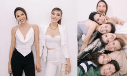 Kỳ Duyên khoe vòng một hút mắt sánh đôi cùng Minh Triệu đến chúc mừng Diệp Lâm Anh