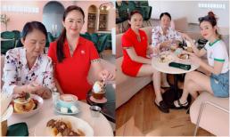 Nhan sắc U60 của mẹ Midu lại chiếm trọn spotlight ngay khi lên sóng cùng con gái