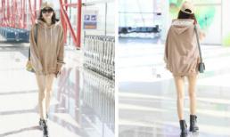 “Phú Sát Hoàng hậu” Tần Lam làm sân bay náo loạn vì diện mốt giấu quần lộ đôi chân cực phẩm 