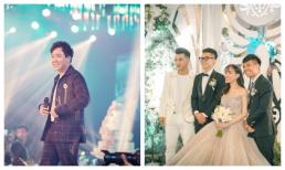 Trấn Thành làm MC, Ưng Hoàng Phúc và Phạm Quỳnh Anh hát mở màn lễ cưới ở ‘lâu đài trong mơ” của con gái đại gia Minh Nhựa