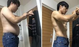 Chỉ với bài tập đơn giản ở nhà, chàng trai đã chuyển từ bụng phệ sang 6 múi khó tin