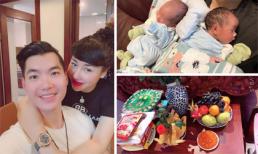 Vợ chồng Trương Nam Thành tổ chức đầy tháng cho cặp song sinh